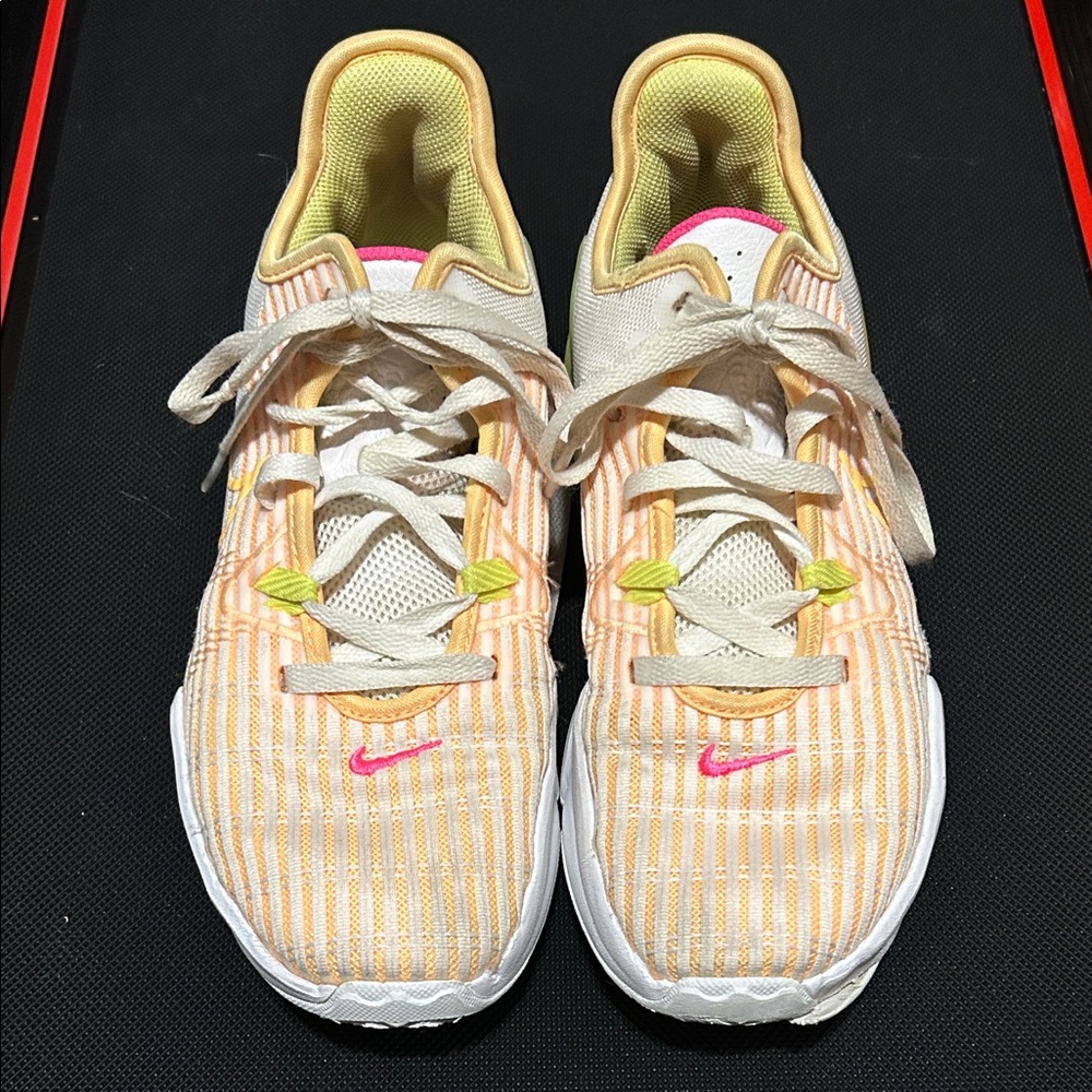 Nike Basketball - White, Yellow, and Pink